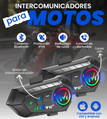 Intercomunicador para moto V10 X1