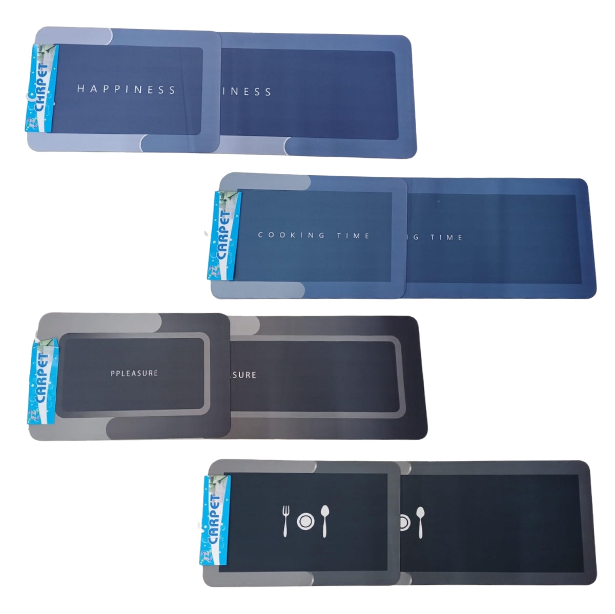 Tapetes Absorbentes Antideslizantes para Cocina y Baño X 2